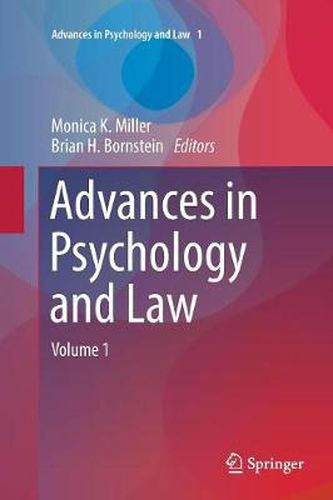 Cover image for Advances in Psychology and Law: Volume 1