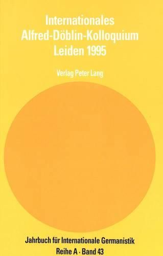 Cover image for Internationales Alfred-Doeblin-Kolloquium Leiden 1995