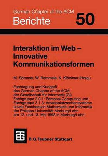 Interaktion Im Web -- Innovative Kommunikationsformen