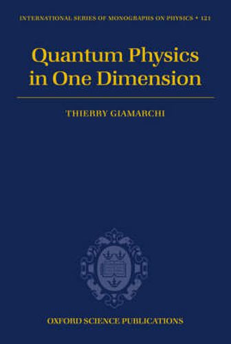 Cover image for Quantum Physics in One Dimension