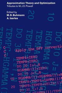 Cover image for Approximation Theory and Optimization: Tributes to M. J. D. Powell