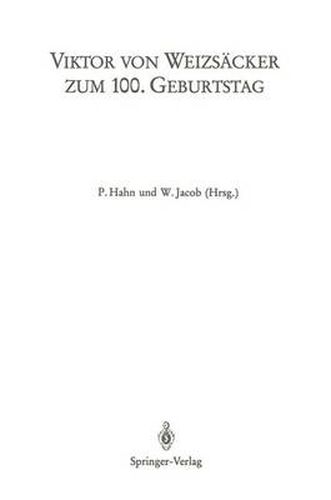 Cover image for Viktor Von Weizsacker Zum 100th Geburtstag