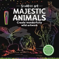 Cover image for Scratch Art Majestic Animals