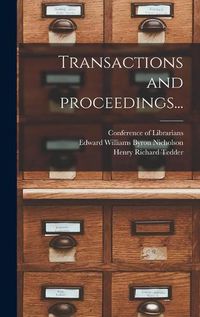 Cover image for Transactions and Proceedings...