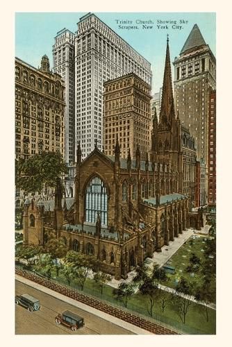 Cover image for Vintage Journal Trinity Church, Skyscrapers, New York City