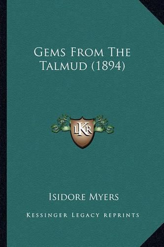 Cover image for Gems from the Talmud (1894)