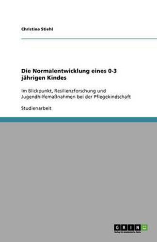 Cover image for Die Normalentwicklung eines 0-3 jahrigen Kindes
