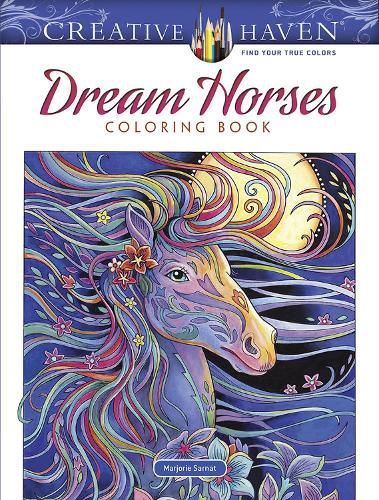 Cover image for Creative Haven Dream Horses Coloring Book