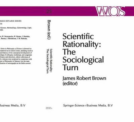 Cover image for Scientific Rationality: The Sociological Turn