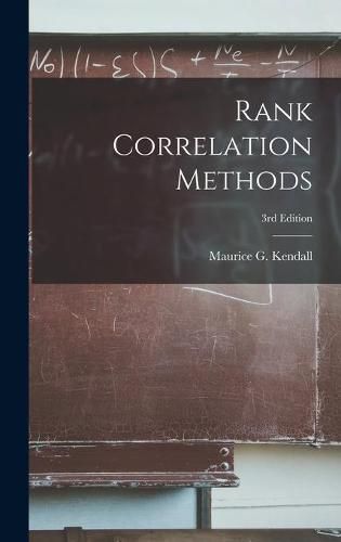 Cover image for Rank Correlation Methods; 3rd Edition