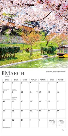 Japan 2026 Wall Calendar 