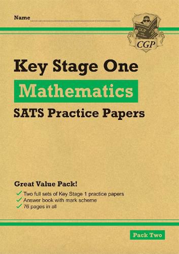 KS1 Maths SATS Practice Papers: Pack 2 (for the 2023 tests)