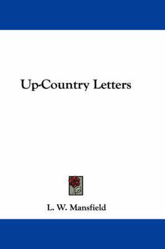 Cover image for Up-Country Letters