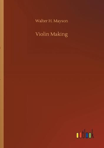 Cover image for Violin Making