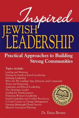 Cover image for Inspired Jewish Leadership: Practical Approaches to Building Strong Communities