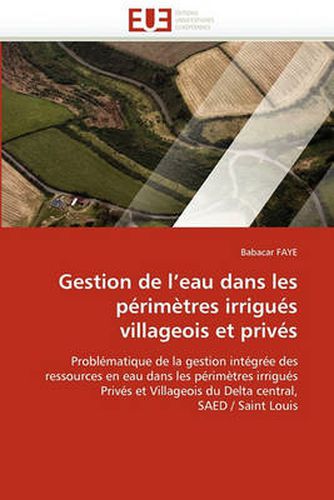 Cover image for Gestion De L'eau Dans Les Perimetres Irrigues Villageois Et Prives