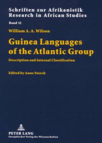 Cover image for Guinea Languages of the Atlantic Group: Description and Internal Classification