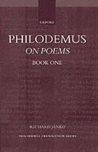 Cover image for Philodemus: On Poems, Book 1