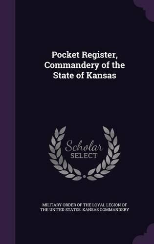 Cover image for Pocket Register, Commandery of the State of Kansas