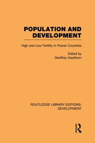 Cover image for Population and Development: High and Low Fertility in Poorer Countries