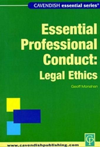 Cover image for Essential Legal Ethics