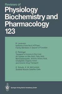 Cover image for Reviews of Physiology, Biochemistry and Pharmacology: Volume: 123