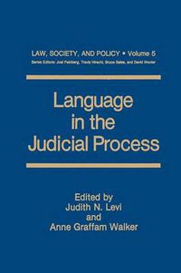 Cover image for Language in the Judicial Process