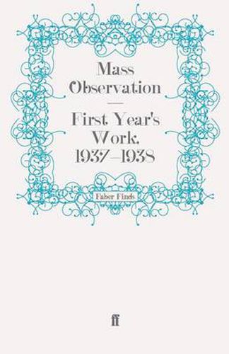 Cover image for First Year's Work, 1937-1938