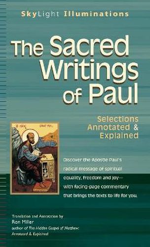 Cover image for The Sacred Writings of Paul: Selections Annotated & Explained