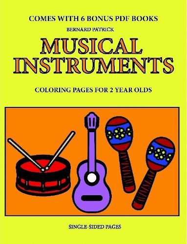 Cover image for Coloring Pages for 2 Year Olds (Musical Instruments)