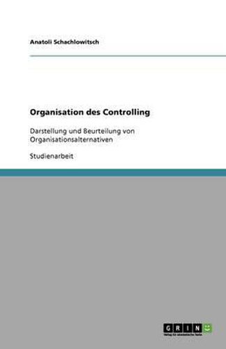 Organisation des Controlling