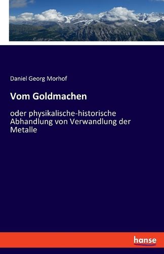 Cover image for Vom Goldmachen