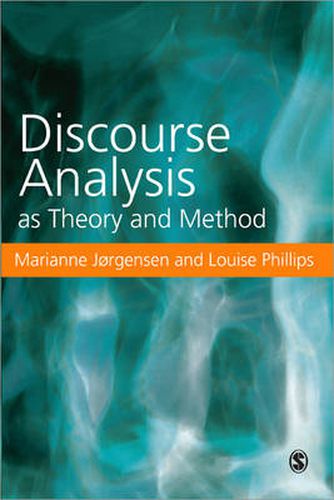Cover image for Discourse Analysis as Theory and Method