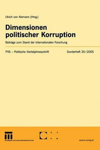 Cover image for Dimensionen Politischer Korruption