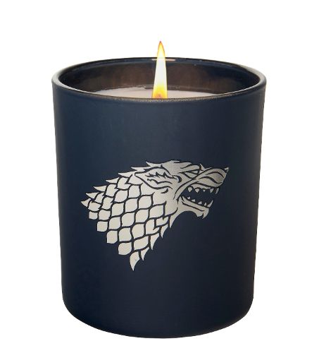Cover image for Game of Thrones: House Stark Large Glass Candle