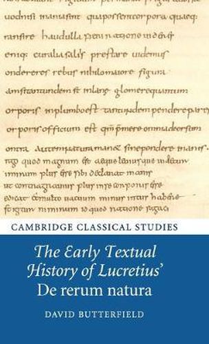 The Early Textual History of Lucretius' De rerum natura