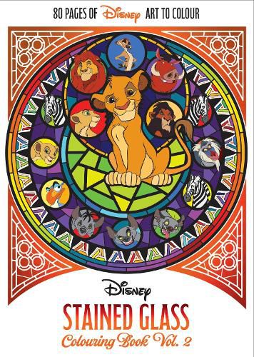 Cover image for Disney: Stained Glass Adult Colouring Book (Volume 2)