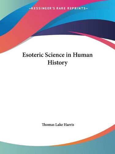 Cover image for Esoteric Science in Human History (1884)