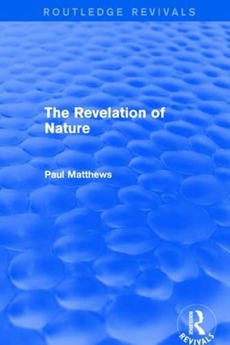 Cover image for The Revelation of Nature