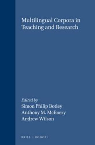 Cover image for Multilingual Corpora in Teaching and Research