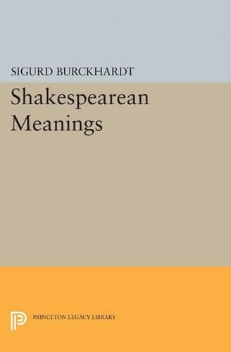 Cover image for Shakespearean Meanings