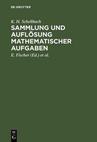 Cover image for Sammlung und Aufloesung mathematischer Aufgaben