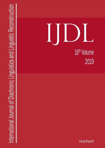 Cover image for International Journal of Diachronic Linguistics and Linguistic Reconstruction