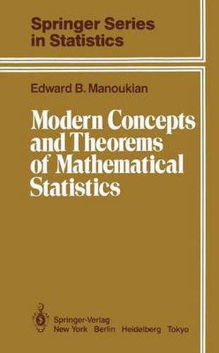 Cover image for Modern Concepts and Theorems of Mathematical Statistics