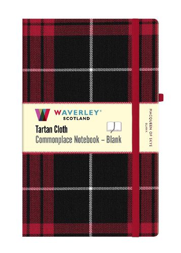 Cover image for MacQueen of Skye Tartan Blank Notebook: Large 21cm x 13cm