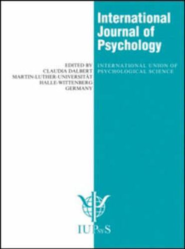 Cover image for Neuropsychological Functions Across the World: A Special Issue of the International Journal of Psychology
