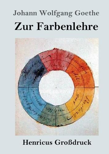 Cover image for Zur Farbenlehre (Grossdruck)