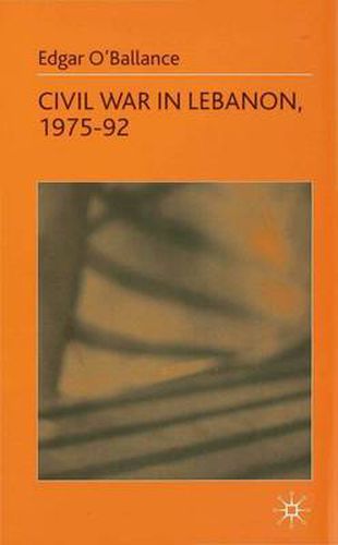 Cover image for Civil War in Lebanon, 1975-92