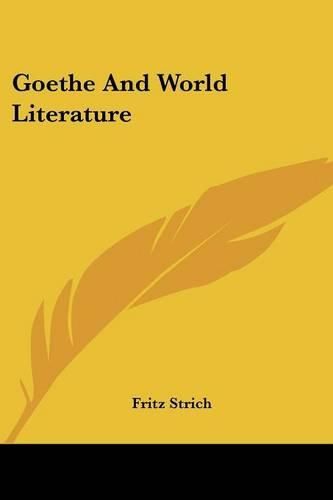 Goethe and World Literature