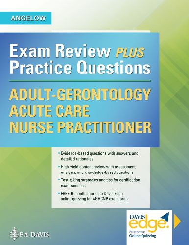 Cover image for Adult-Gerontology Acute Care Nurse Practitioner: Exam Review Plus Practice Questions